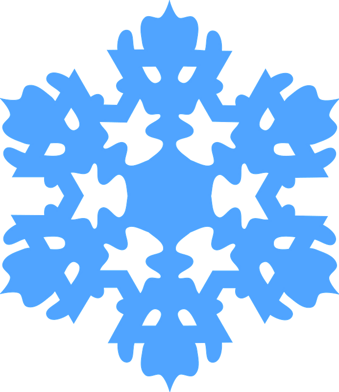 Snowflake Blue Transparent Free PNG
