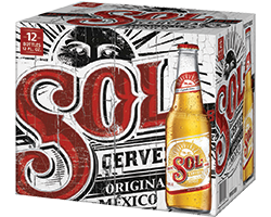Sol Beer Bottle Background PNG Image