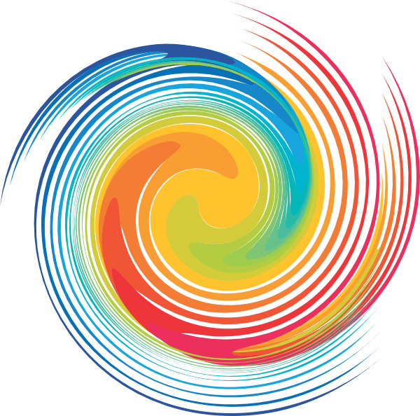 Spiral Rainbow PNG HD Quality