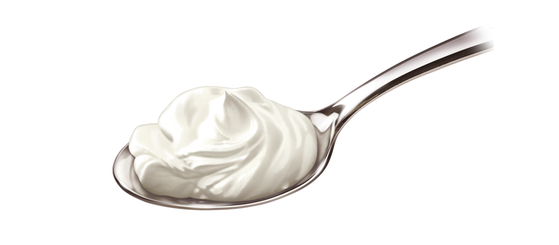Spoonful Of Yoghurt Background PNG Image