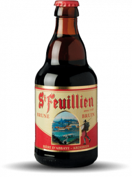 St Feuillien Brown Beer PNG Free File Download