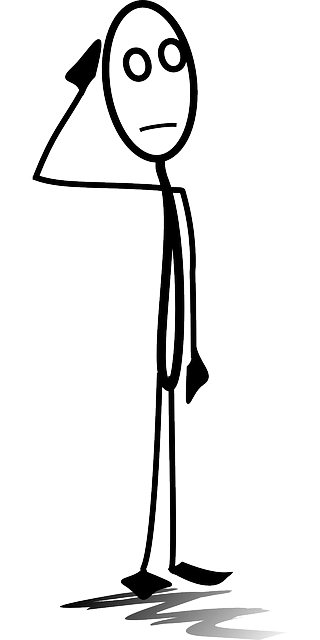 Stick Figure Thinking Background PNG Image
