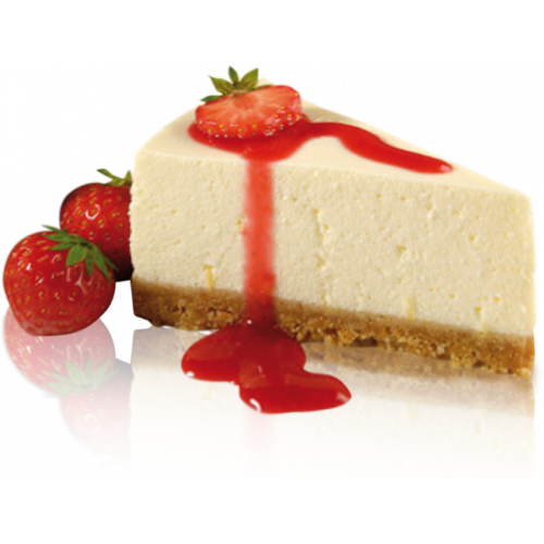 Strawberry Cake Slice Background PNG Image