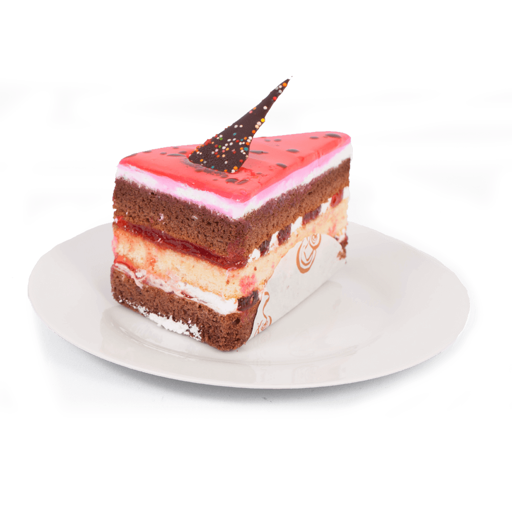 Strawberry Cake Slice Transparent File