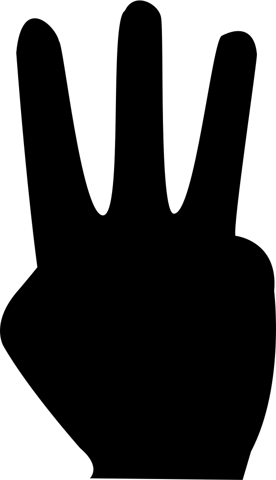 Three Fingers PNG Images HD