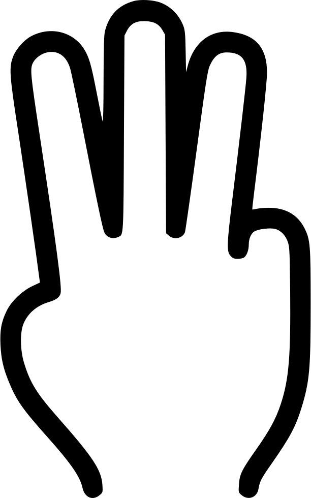 Three Fingers Transparent PNG