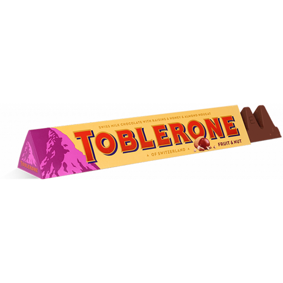 Toblerone Fruit And Nut Background PNG Image