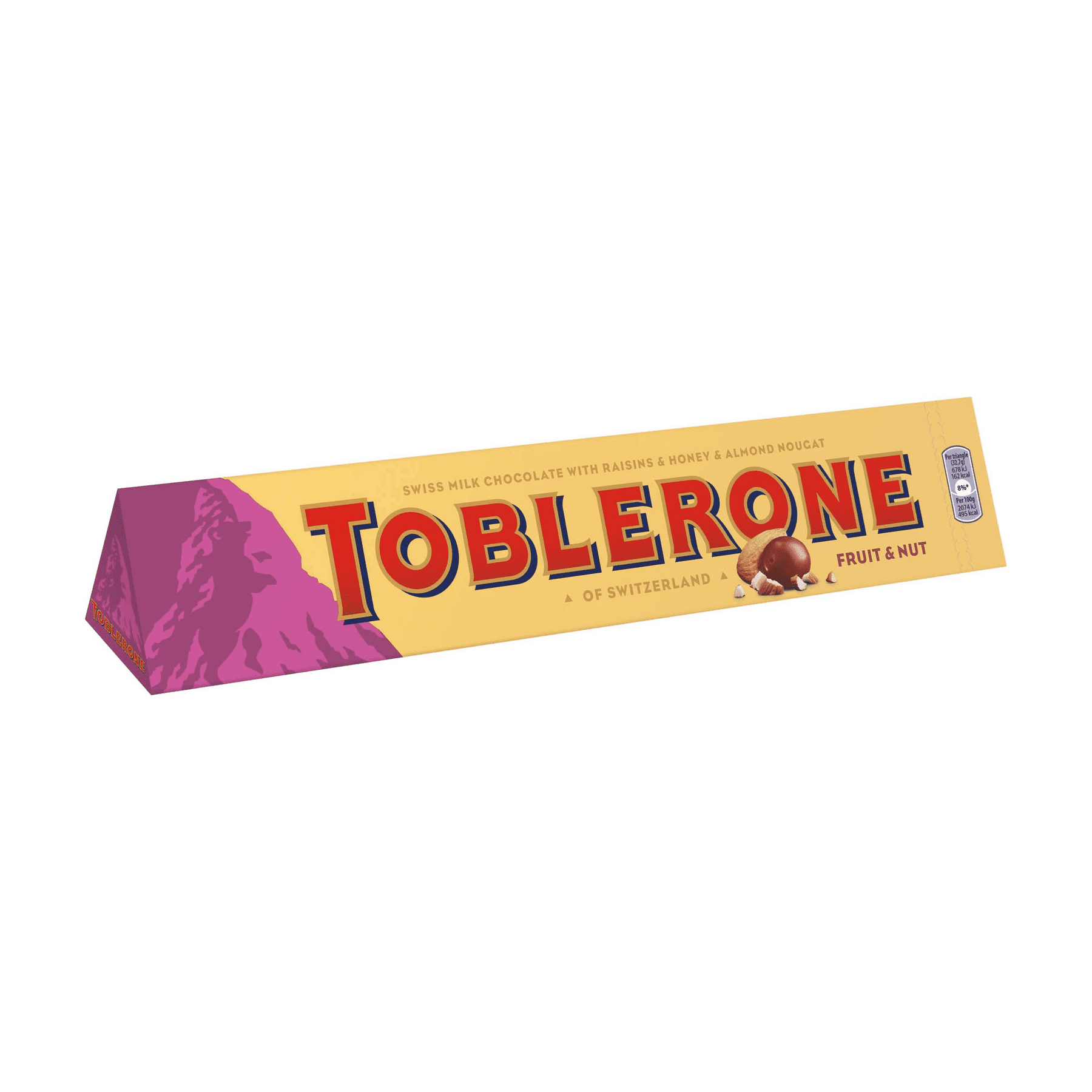 Toblerone Fruit And Nut Transparent File