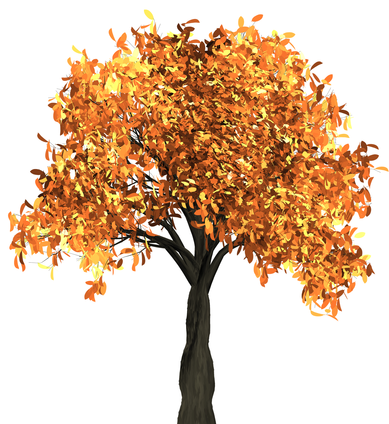 Tree In Autumn Transparent PNG