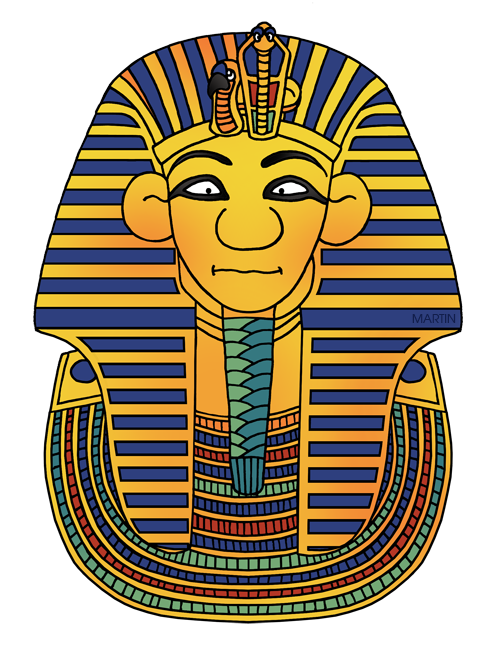 Tutankhamun Mask Background PNG Image