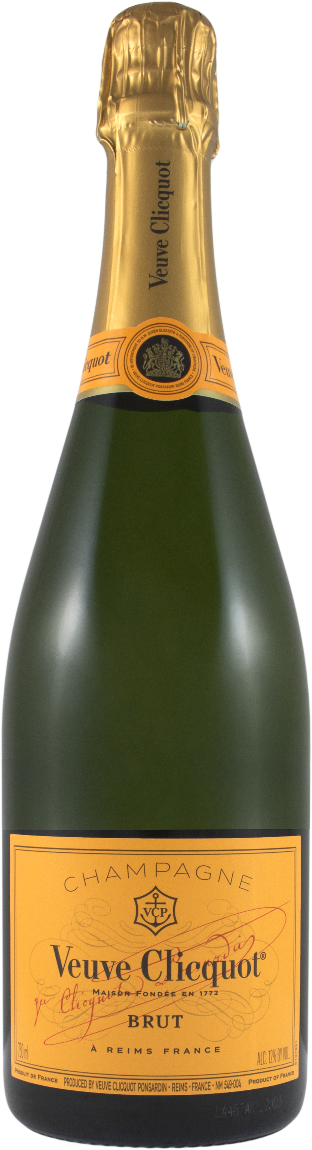 Veuve Clicquot Brut Bottle Transparent Image
