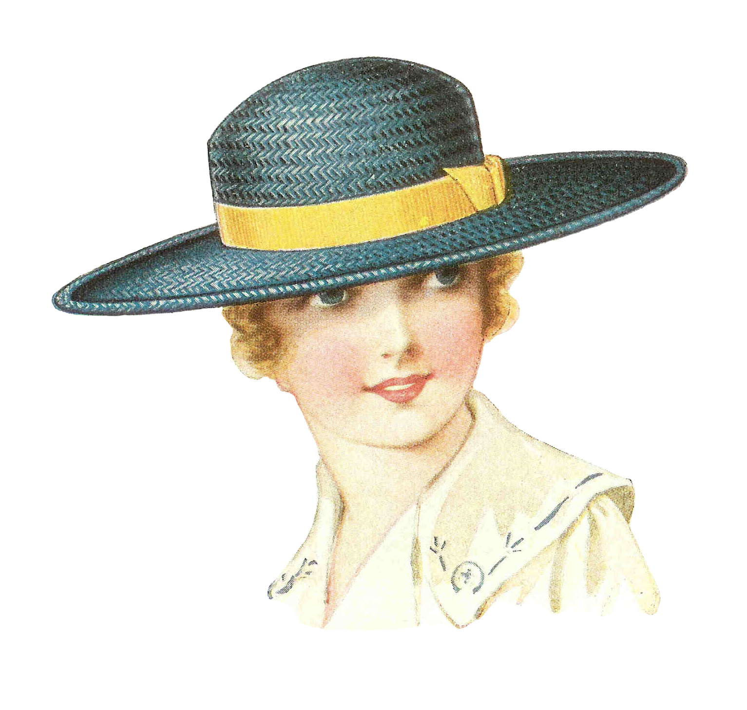 Vintage Straw Hat Transparent Background