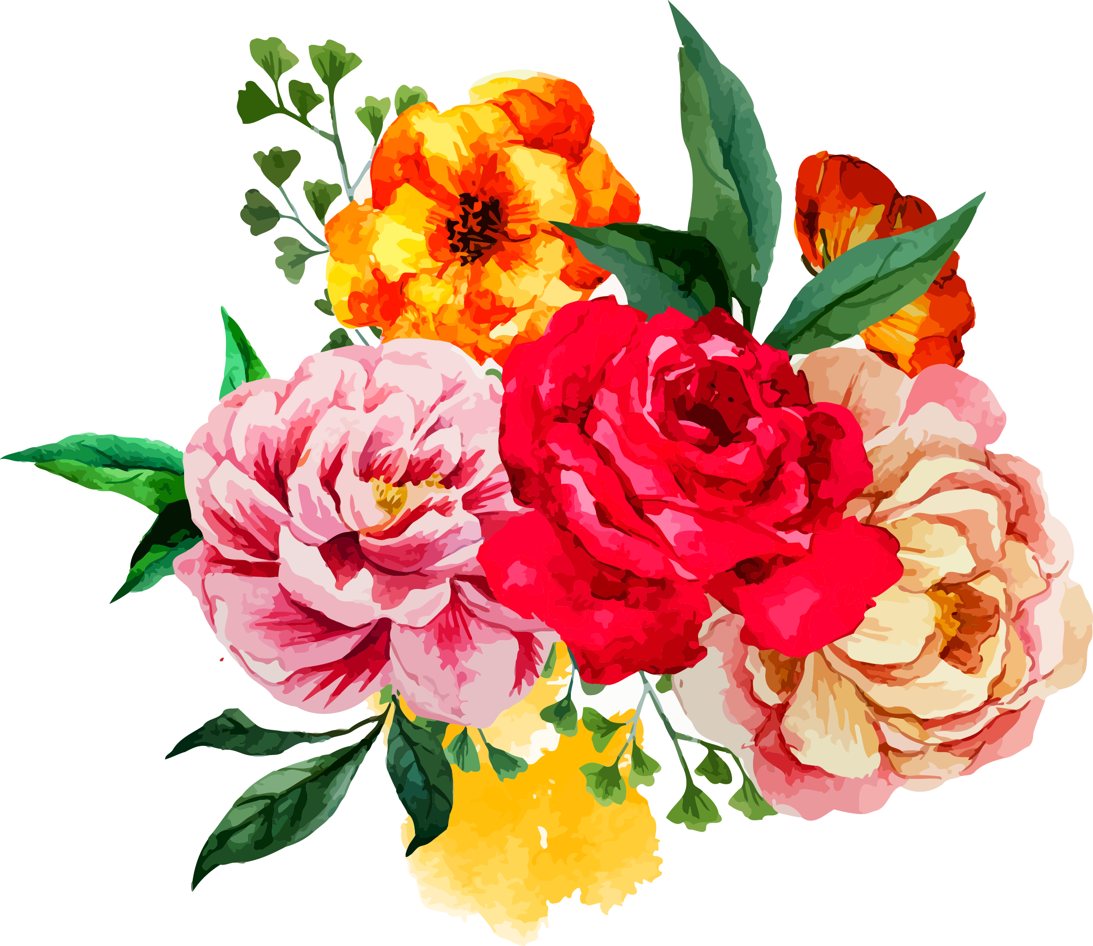 Watercolor Bouquet Transparent Images