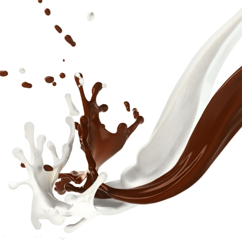 White Chocolate Splash Background PNG Image
