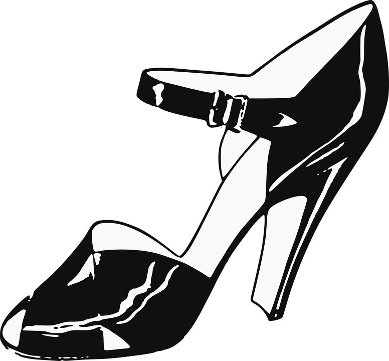 White Heel Women Shoe Free PNG