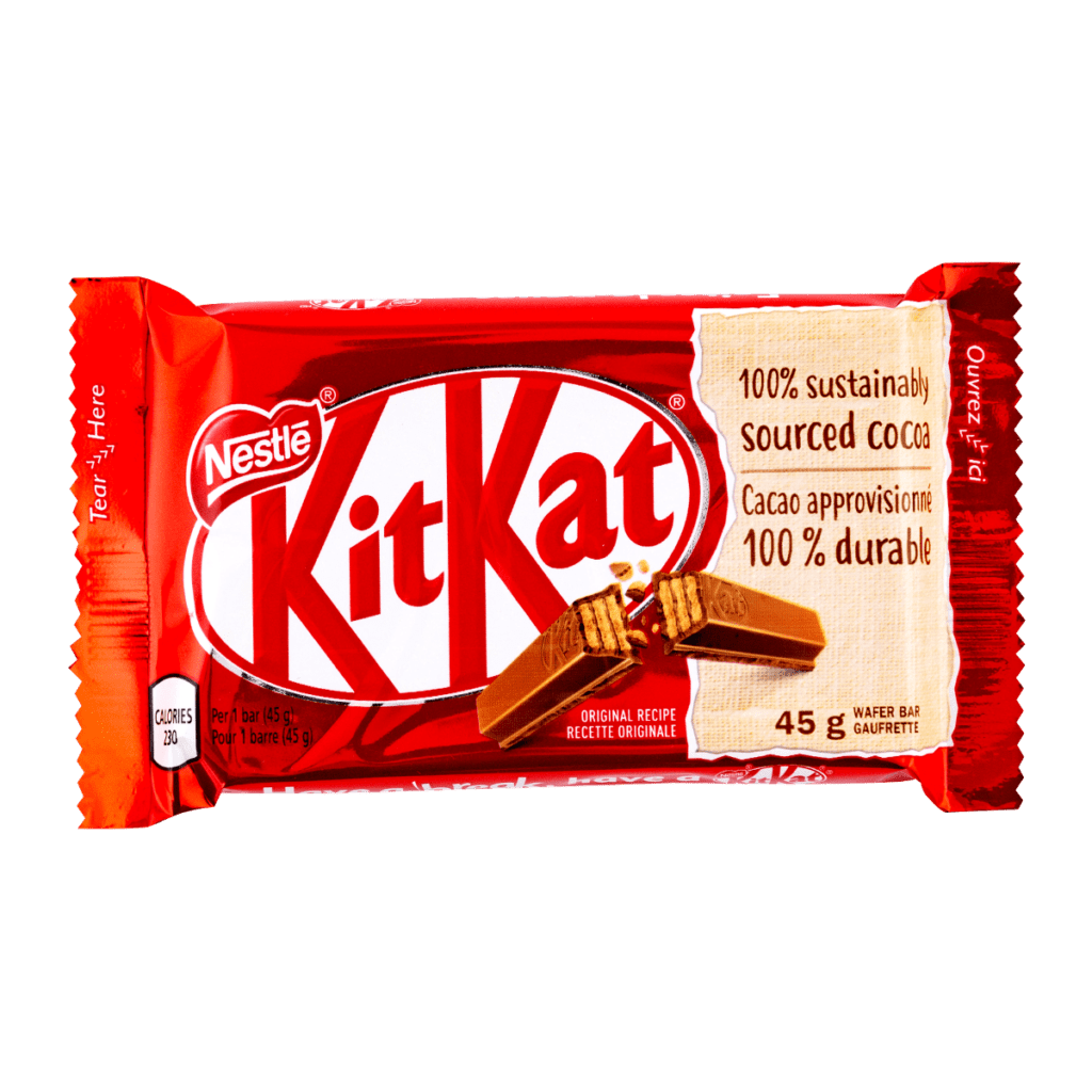White Kitkat Bar Background PNG Image