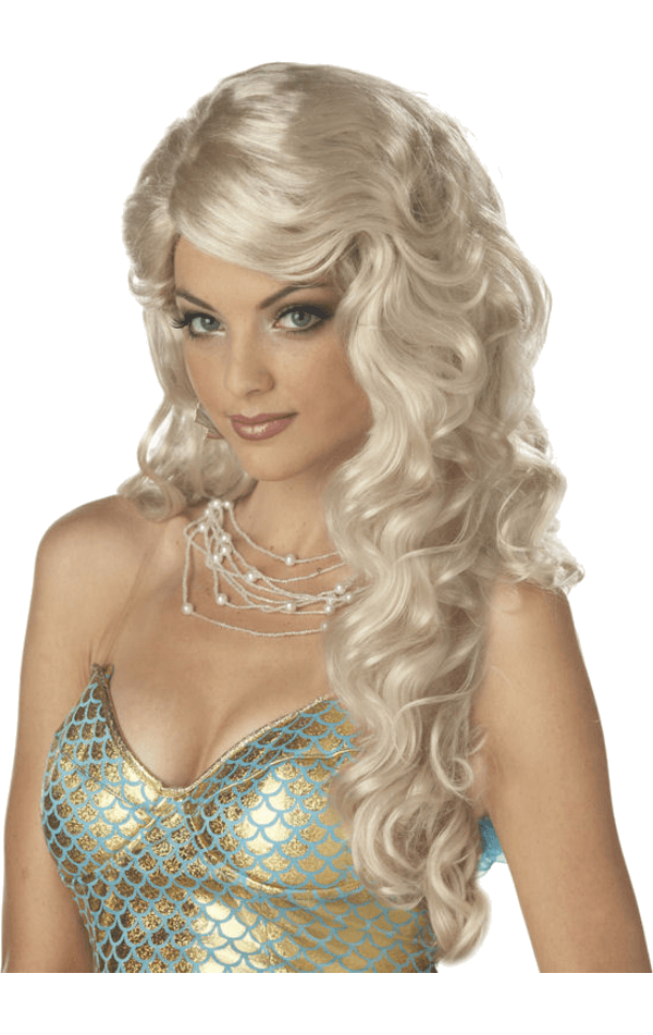 Wig Blond Long PNG Photos