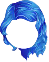 Wig Blue Curly PNG Clipart Background