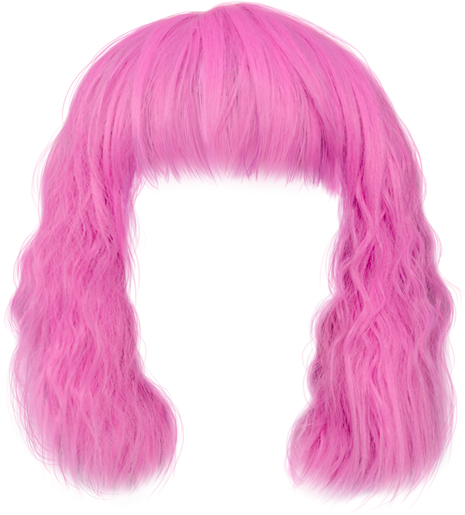 Wig Pink Curly PNG Clipart Background