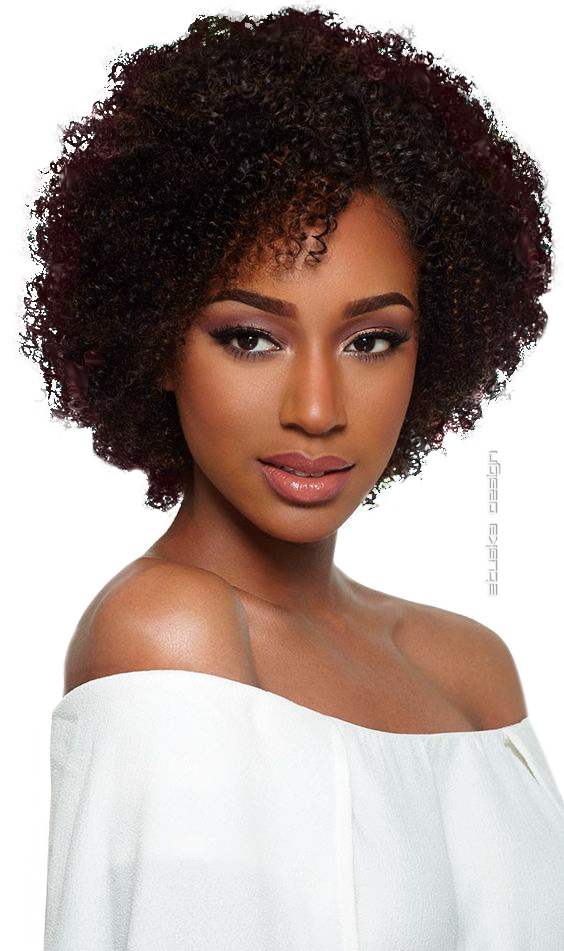 Woman Afro Hair Style PNG Photo Image