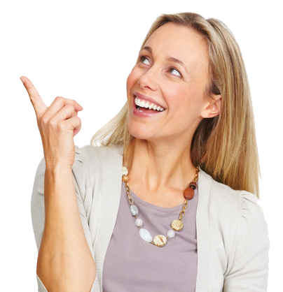 Woman Pointing Finger Download Free PNG