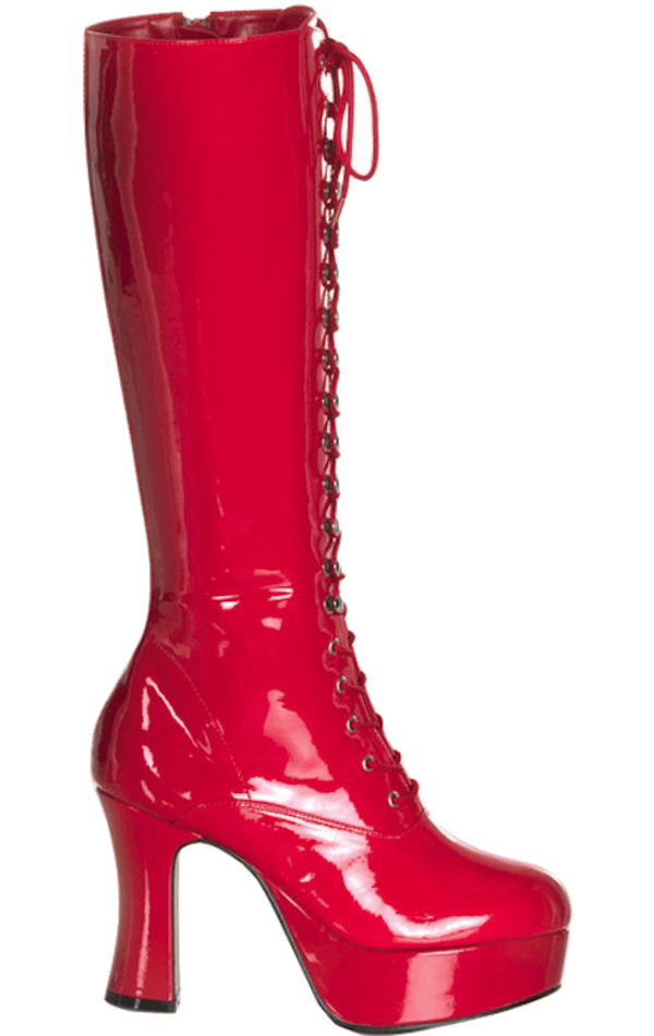 Women Red Boots Transparent Image