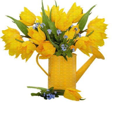 Yellow Bouquet Transparent File