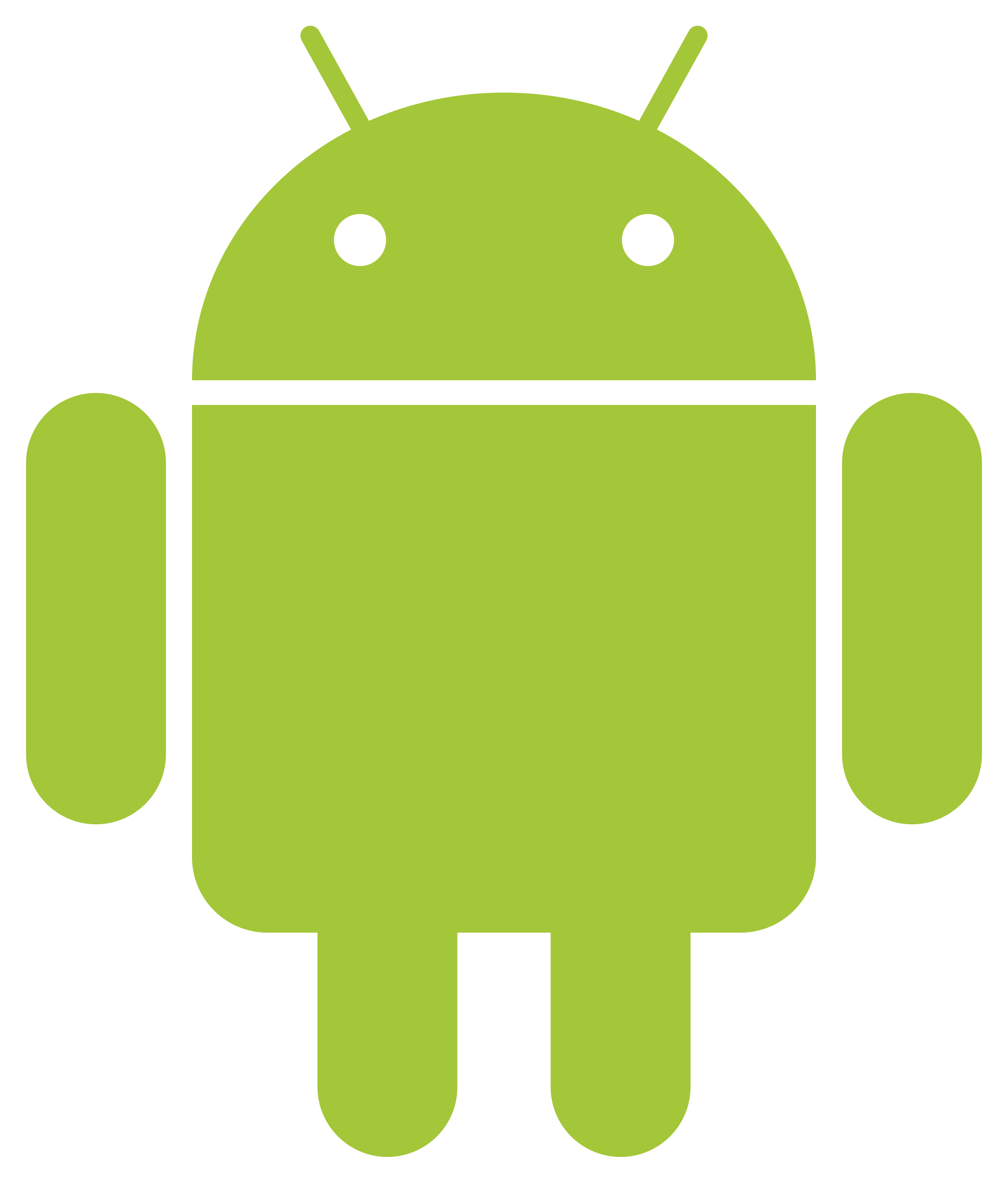 Android Robot gambar transparans