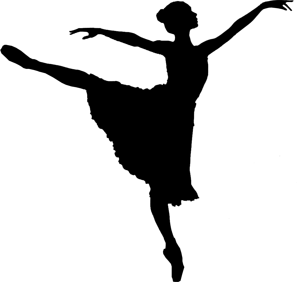 Ballet Dancer Silhouette Download Free PNG