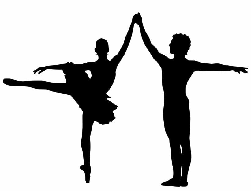 Ballet Dancer Silhouette PNG Clipart Background