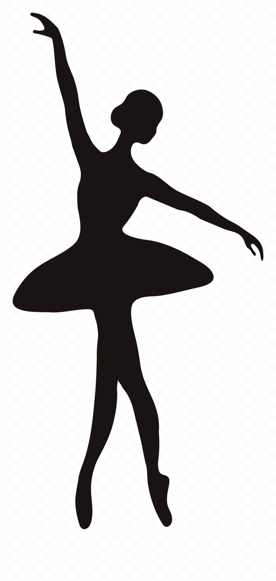 Ballet Dancer Silhouette PNG HD Quality