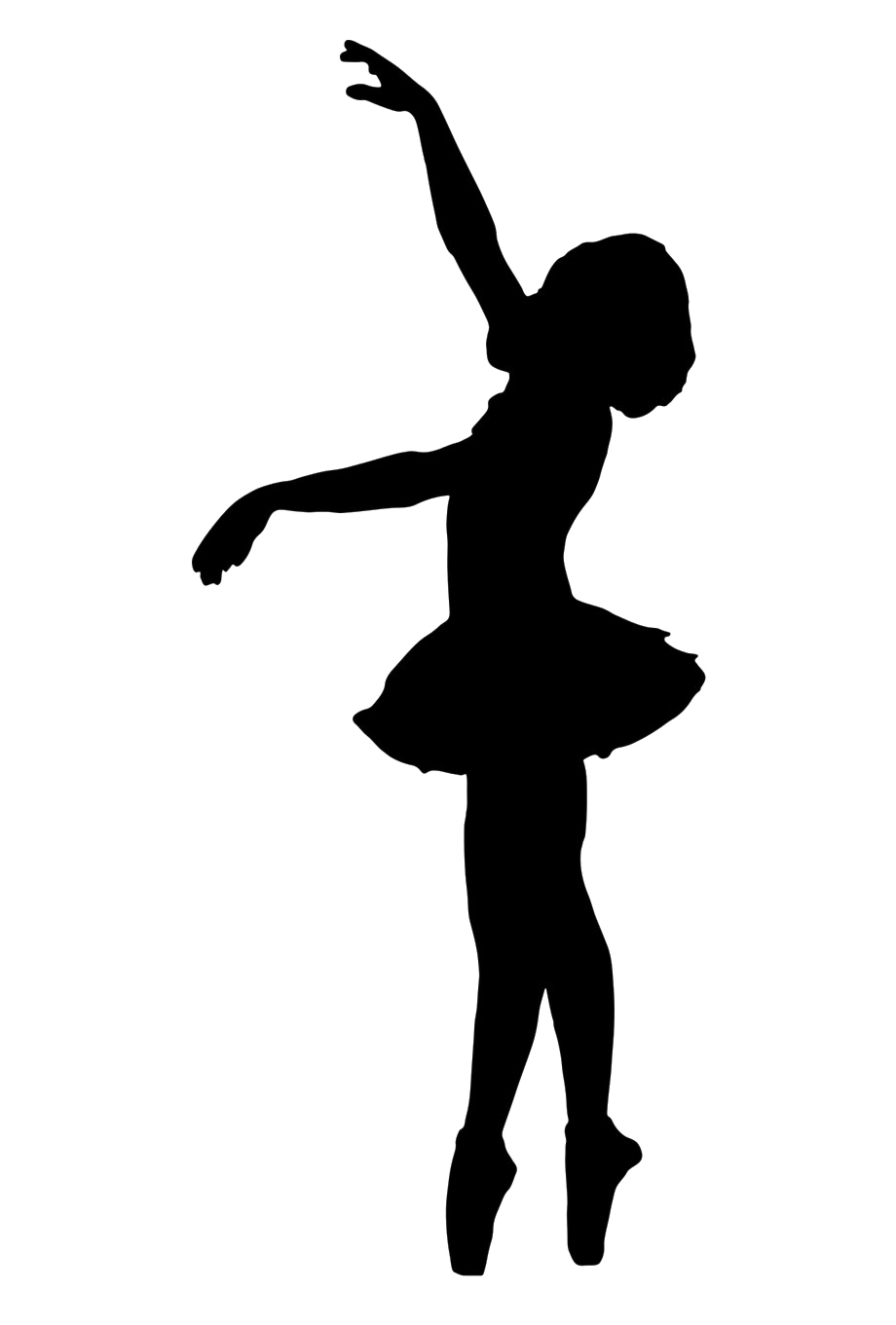 Ballet Dancer Silhouette Transparent File