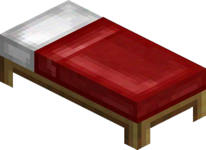 Кровать из майнкрафта пнг