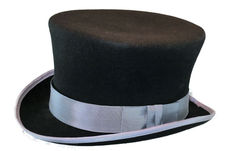 Black Bowler Fondo de sombrero PNG
