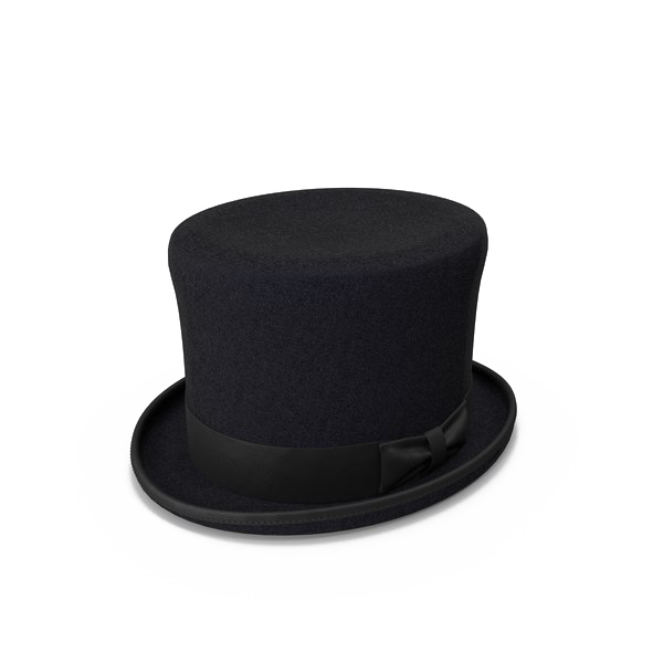 Black Bowler HAT PNG Free File Download