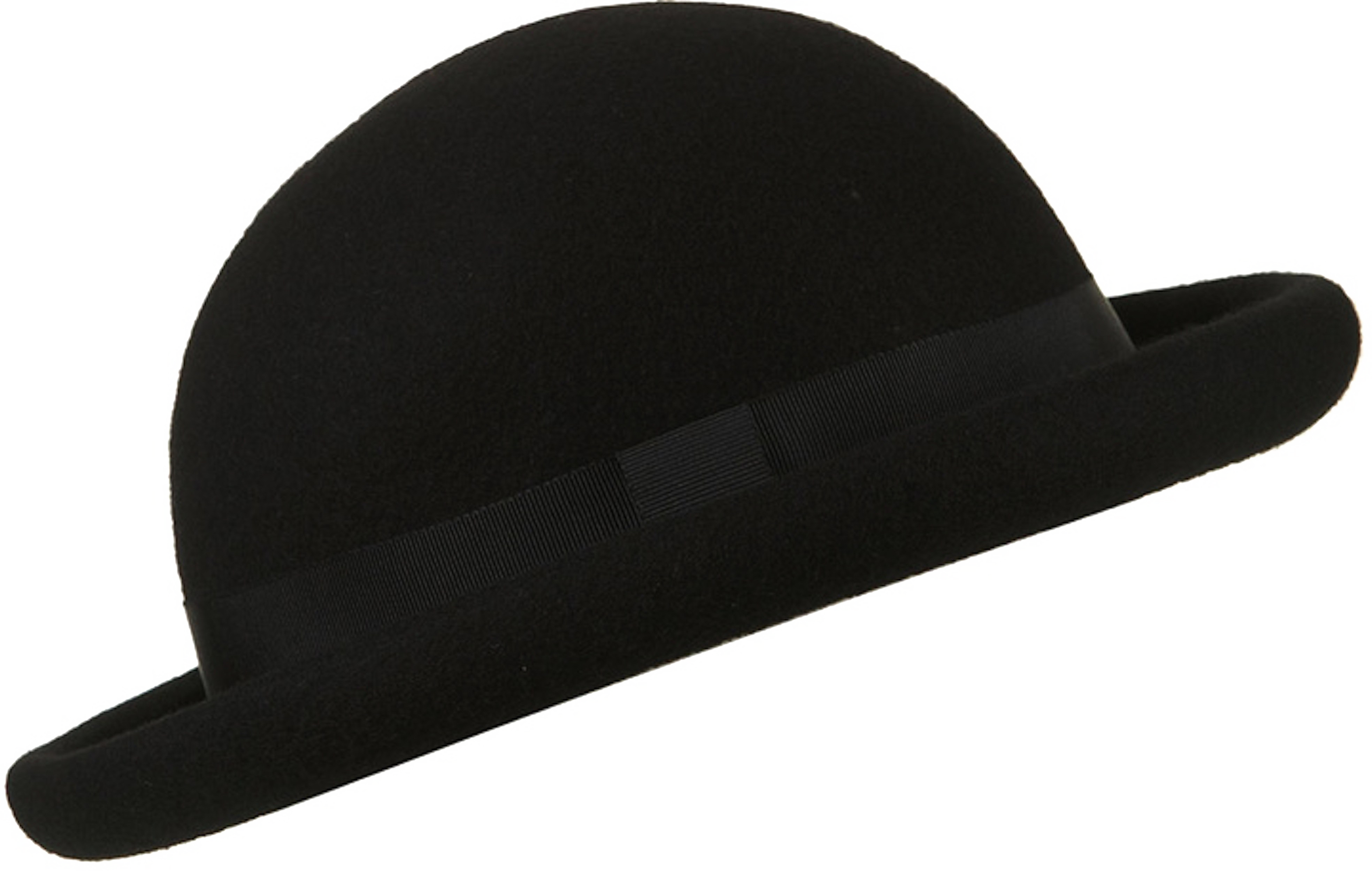 Black Bowler Sombrero de imagen transparente
