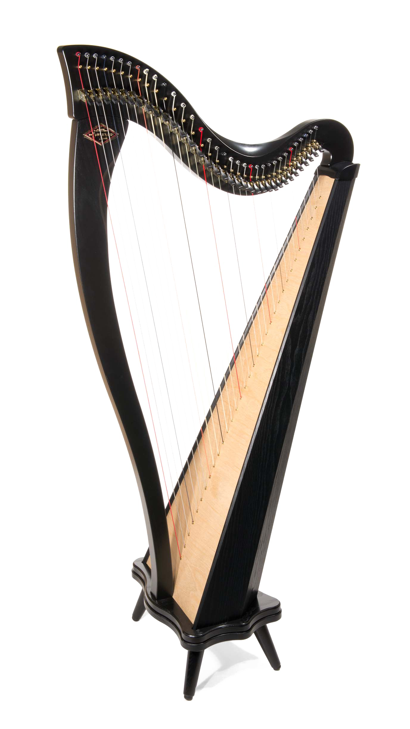 Black Harp Background PNG Image