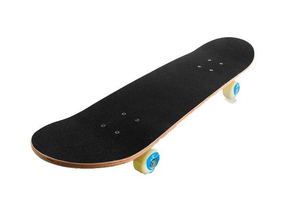 Black Skateboard gambar transparan