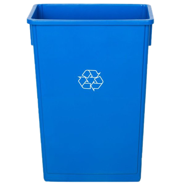 Blue Recycle Bin Background PNG Image