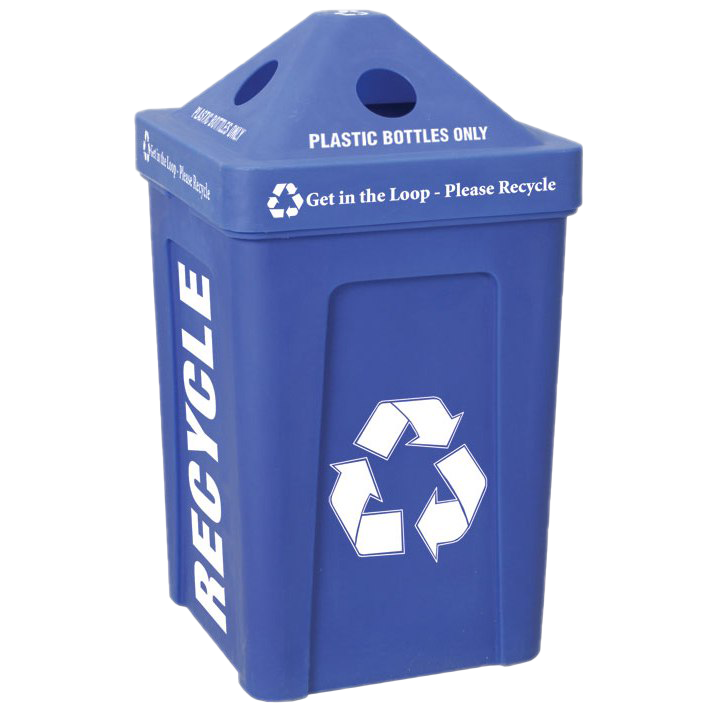 Blue Recycle Bin Free PNG