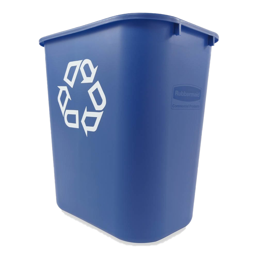 Blue Recycle Bin PNG Clipart Background