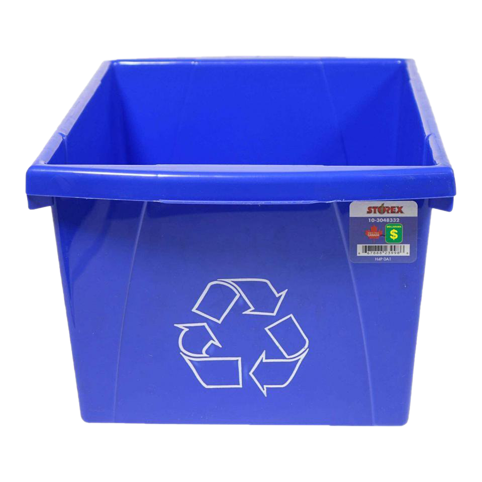 Blue Recycle Bin Transparent Background