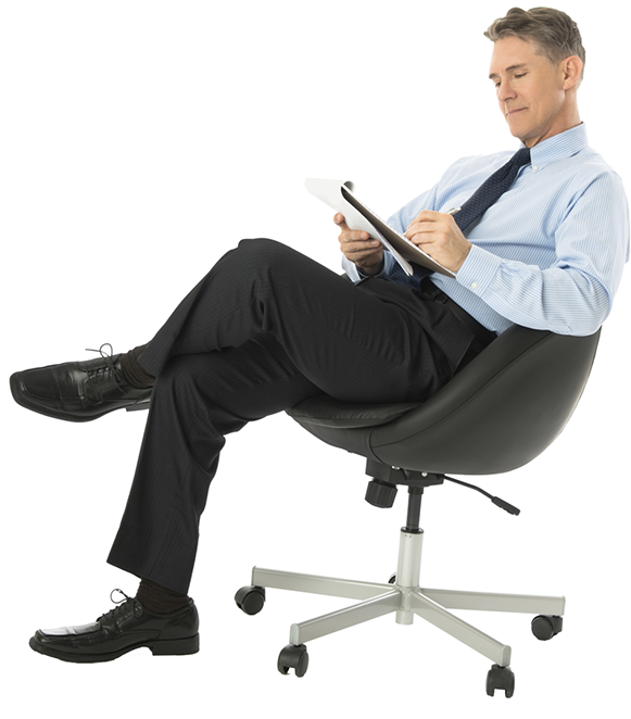 Business Sitting Man PNG Images HD