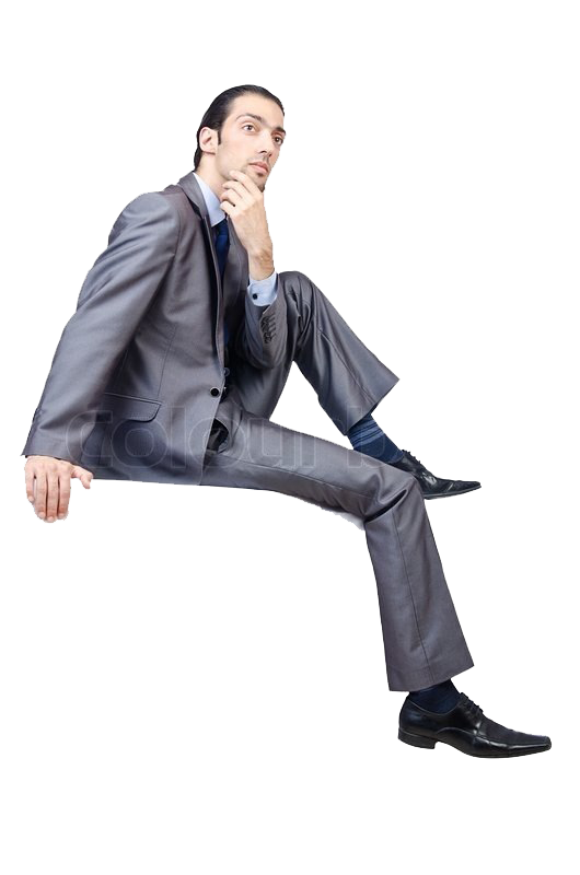 Business Sitting Man Transparent Background | PNG Play