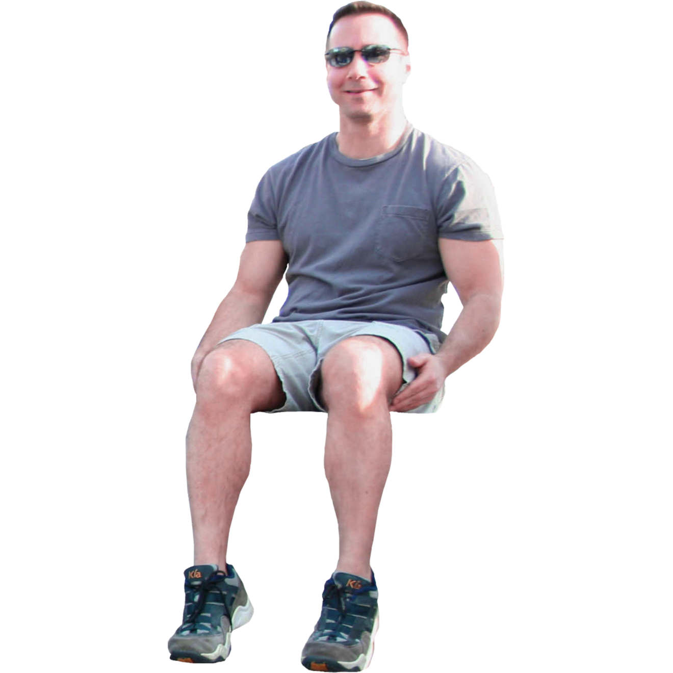 Casual Sitting Man Transparent Background