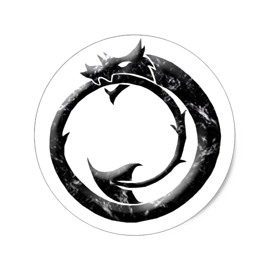 File trasparente del drago del cerchio