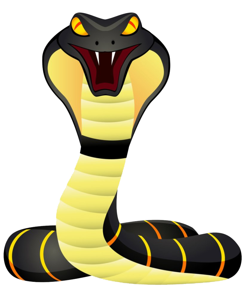 Cobra transparan PNG gratis