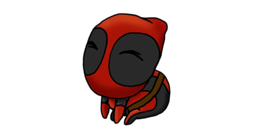 Deadpool Чиби прозрачный PNG