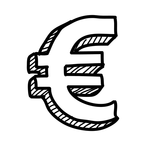 Euro transparant PNG