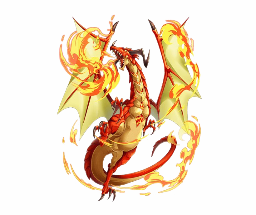 Fire Fondo transparente dragón
